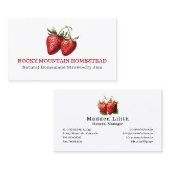 Strawberry Botanical Illustration