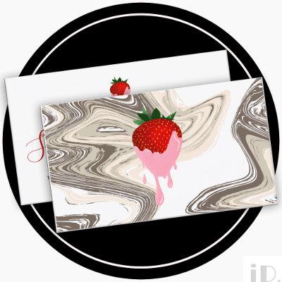 strawberry chocolate strawberry swirls card