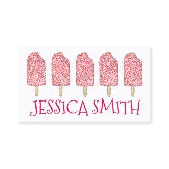 Strawberry Eclair Ice Cream Pink Popsicles Foodie