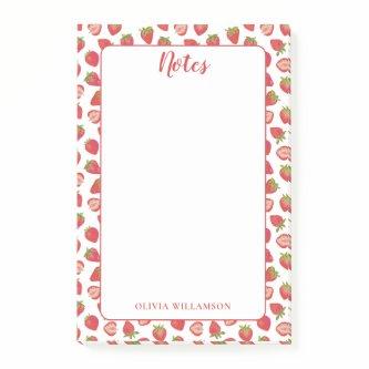 Strawberry Notes Memo Pad