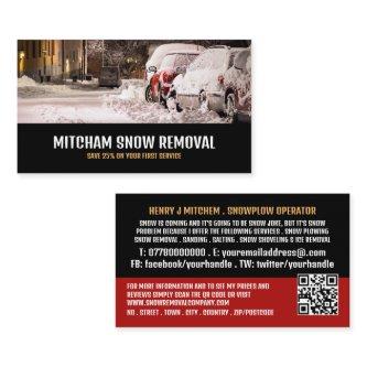 Street Scene, Snow Removal Company Advertising