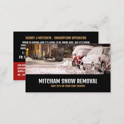 Street Scene, Snow Removal Company Advertising