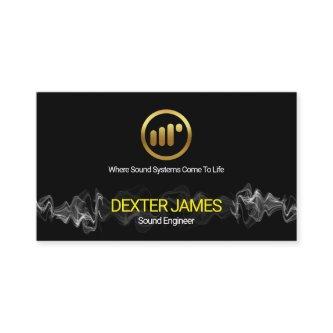 Striking Electric Audio Waves Sound Engineer