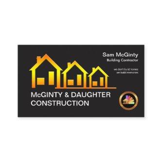 Striking Gradient Yellow Homes Building Contractor