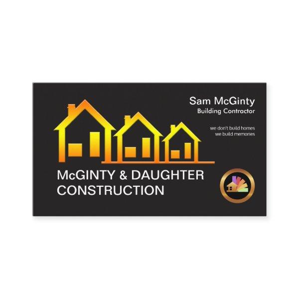 Striking Gradient Yellow Homes Building Contractor