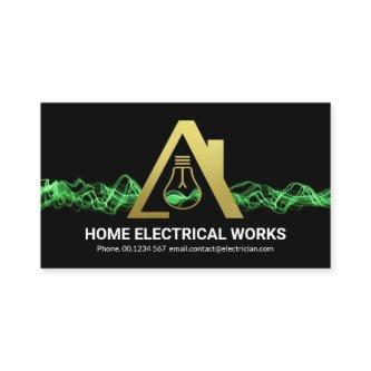 Striking Green Lightning Gold Electric Home Bulb