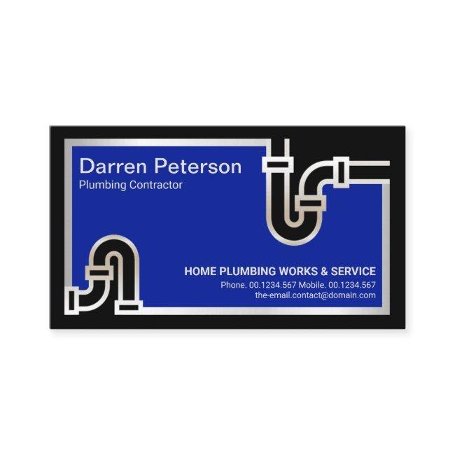 Striking Silver Piping Blue Flood Waters Plumbing