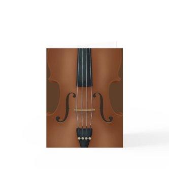 Stringed Instrument Detail Violin Viola & Cello Thank You Card