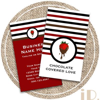 Striped Chic Chocolate Strawberry