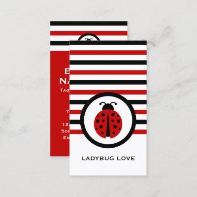 Striped Chic Ladybug