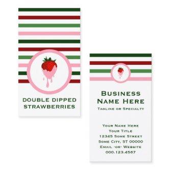 Striped Chic Strawberry Chocolate Strawberry Busin