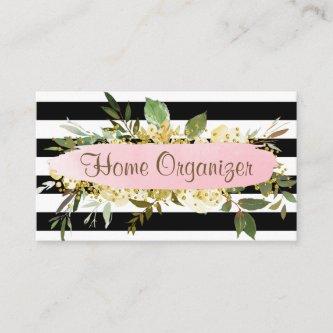 Striped Greenery Home Organizer And De-clutter