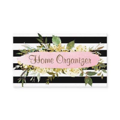 Striped Greenery Home Organizer And De-clutter