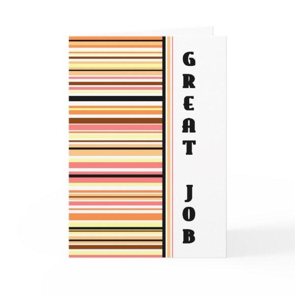 Stripes Administrative Professionals Day Card
