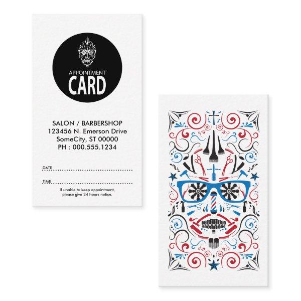 stripes appointment card