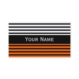Stripes Pattern narrow black + your backg. & text