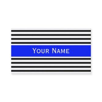 Stripes Pattern narrow black + your backg. & text