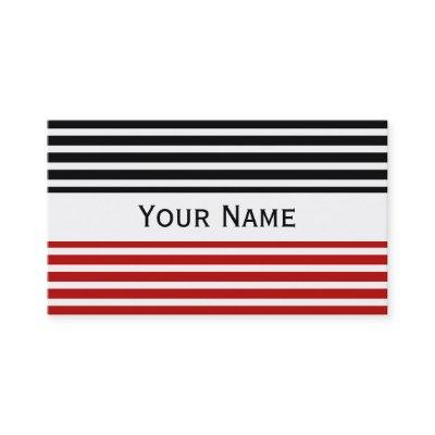 Stripes Pattern narrow white + your backg. & text