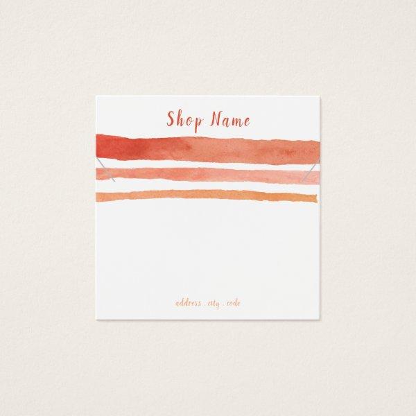 Stripes square necklace or bracelet display card