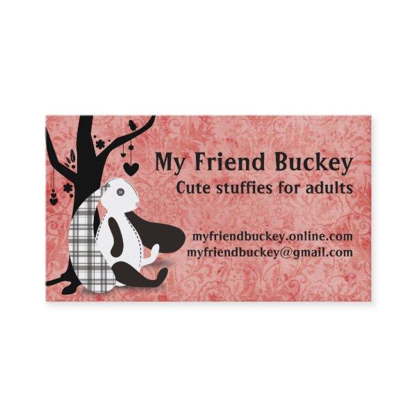 Stuffed bunny stuffie handmade toys seamstress
