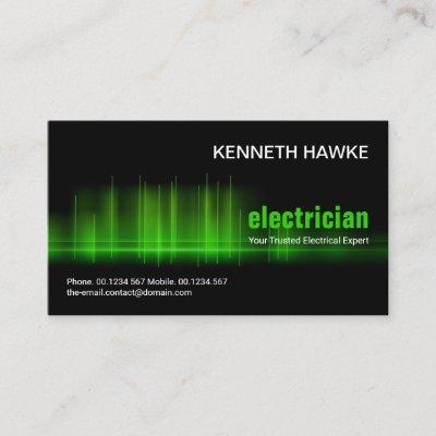Stunning Green Electrical Wave Pulse Electrician