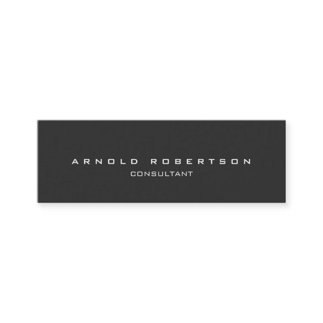 Style Plain Slim Grey Professional