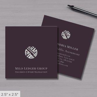 Stylish Accounting Tax Consulting Custom Logo Square