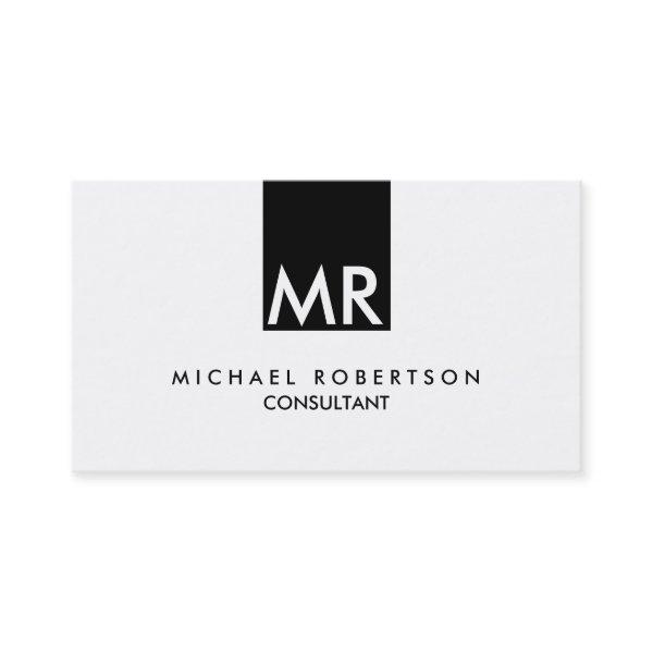 Stylish Attractive Monogram Black White