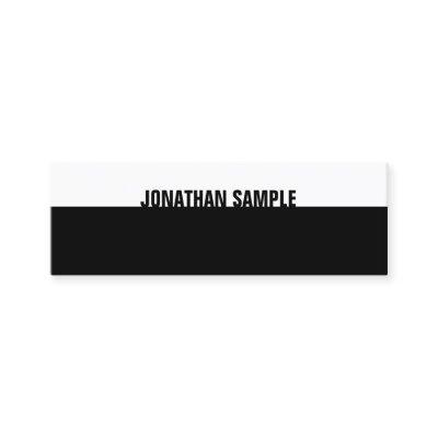 Stylish B&W Modern Elegant Black White Template Mini