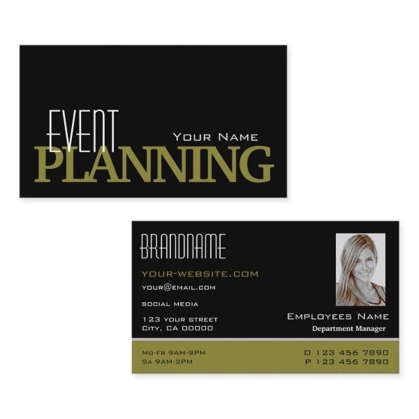 Stylish Black and Olive with Photo Professional