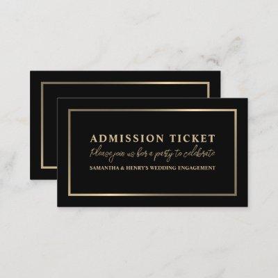 Stylish Black & Gold, Admission Ticket