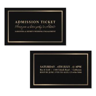 Stylish Black & Gold, Admission Ticket