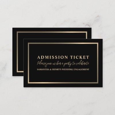 Stylish Black & Gold, Admission Ticket