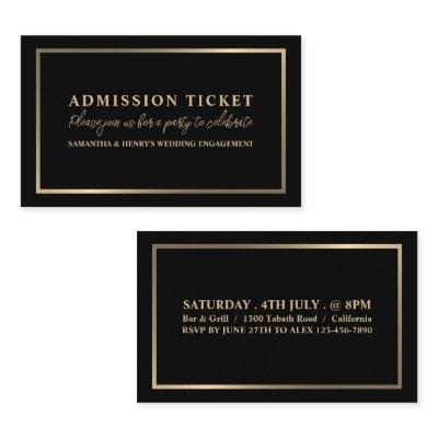 Stylish Black & Gold, Admission Ticket