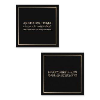 Stylish Black & Gold, Admission Ticket