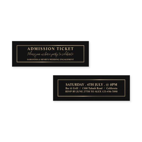 Stylish Black & Gold, Admission Ticket