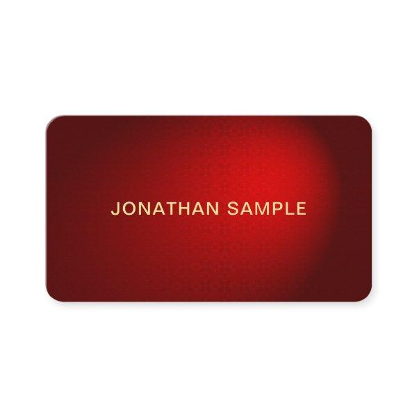 Stylish Black Red Damask Luxury Charming Rounded