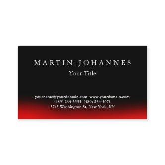 Stylish Black Red Elegant Plain