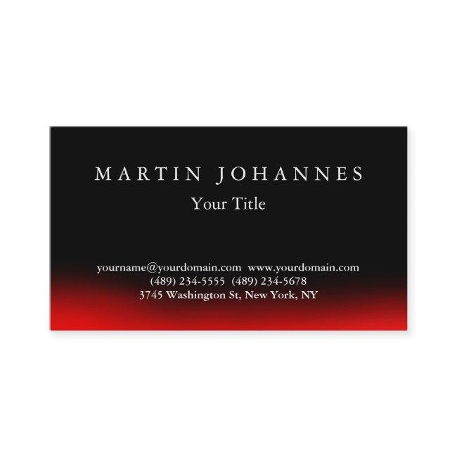 Stylish Black Red Elegant Plain
