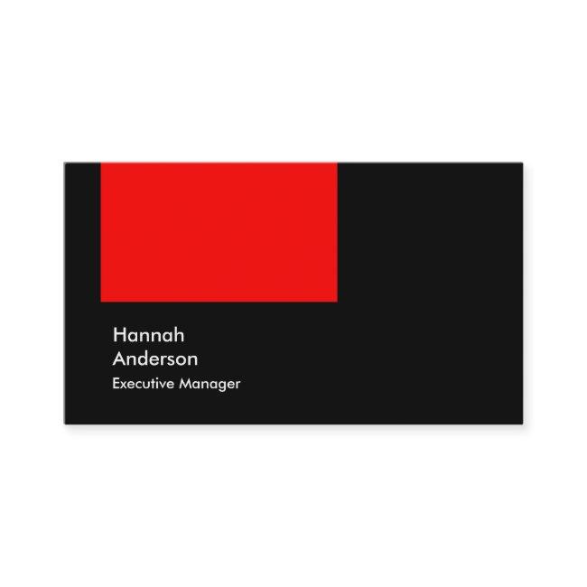 Stylish Black Red Professional Modern