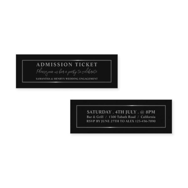Stylish Black & Silver, Admission Ticket