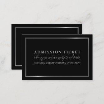 Stylish Black & Silver, Admission Ticket
