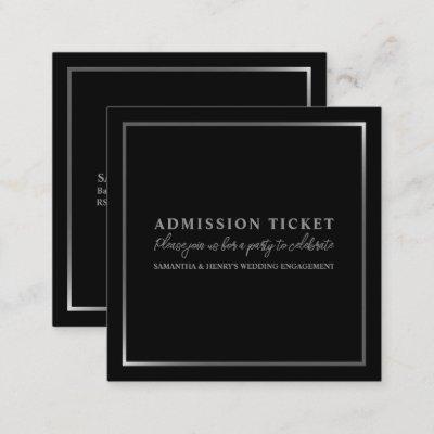 Stylish Black & Silver, Admission Ticket