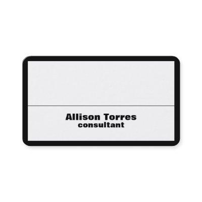 Stylish Black & White Border Plain Creative Modern