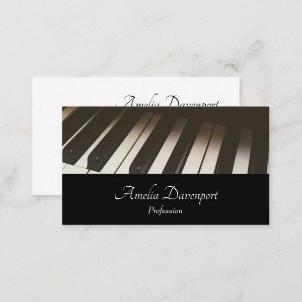 Stylish Black & White Piano Keys Photograph
