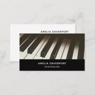 Stylish Black & White Piano Keys Photograph