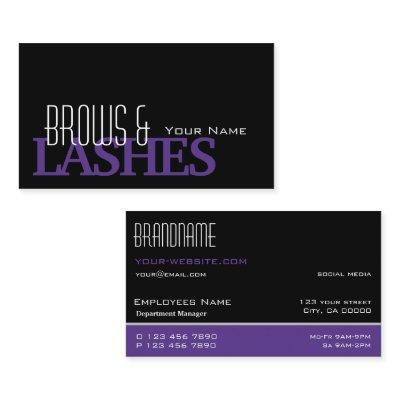 Stylish Black White Purple Simple and Professional