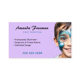 Stylish Blue and Purple Party Face Painter