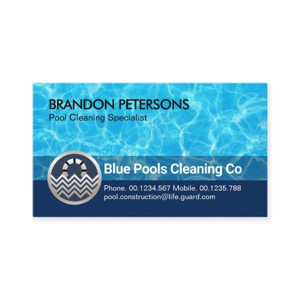 Stylish Blue Pool Waters Swimming