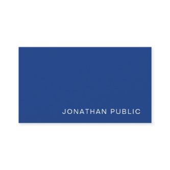 Stylish Blue Sleek Design Trendy Plain Luxury